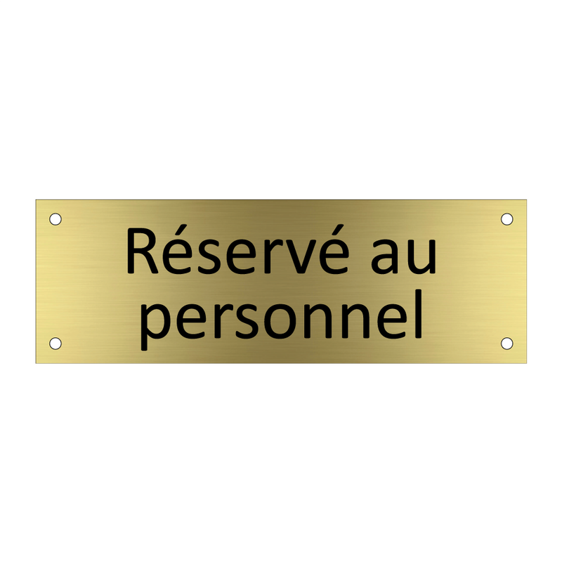 Réservé au personnel