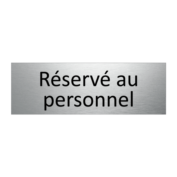 Réservé au personnel