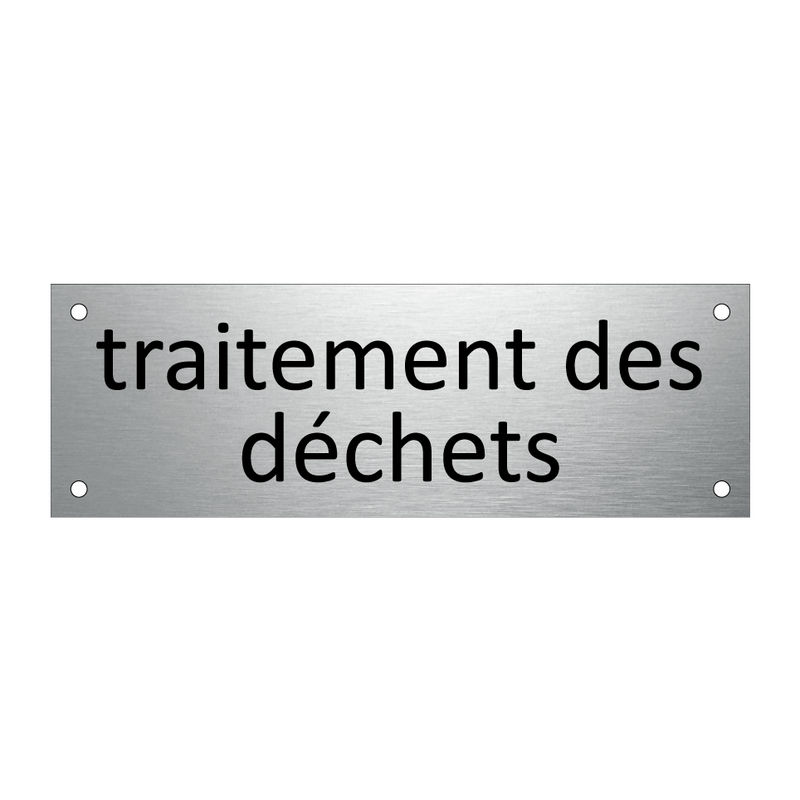 traitement des déchets