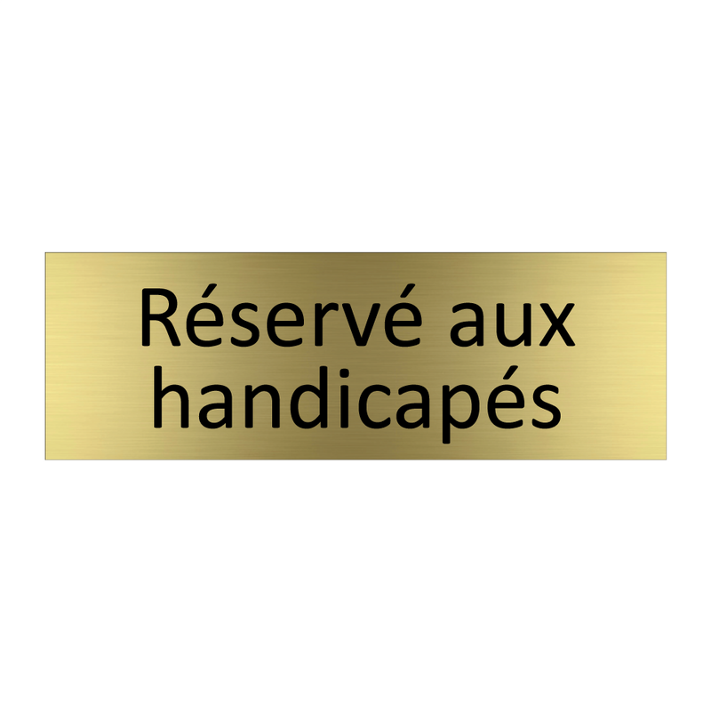 Réservé aux handicapés