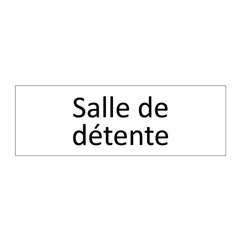 Salle de détente