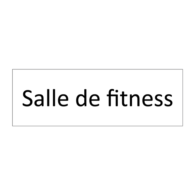 Salle de fitness