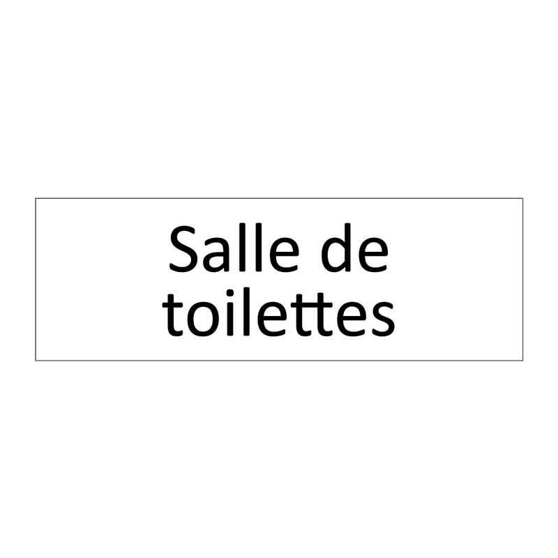 Salle de toilettes