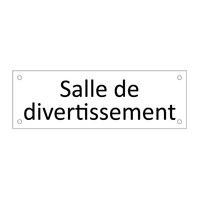 Salle de divertissement