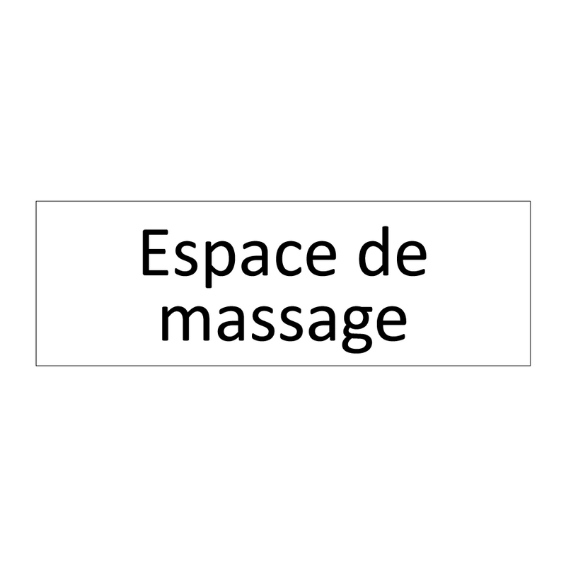 Espace de massage