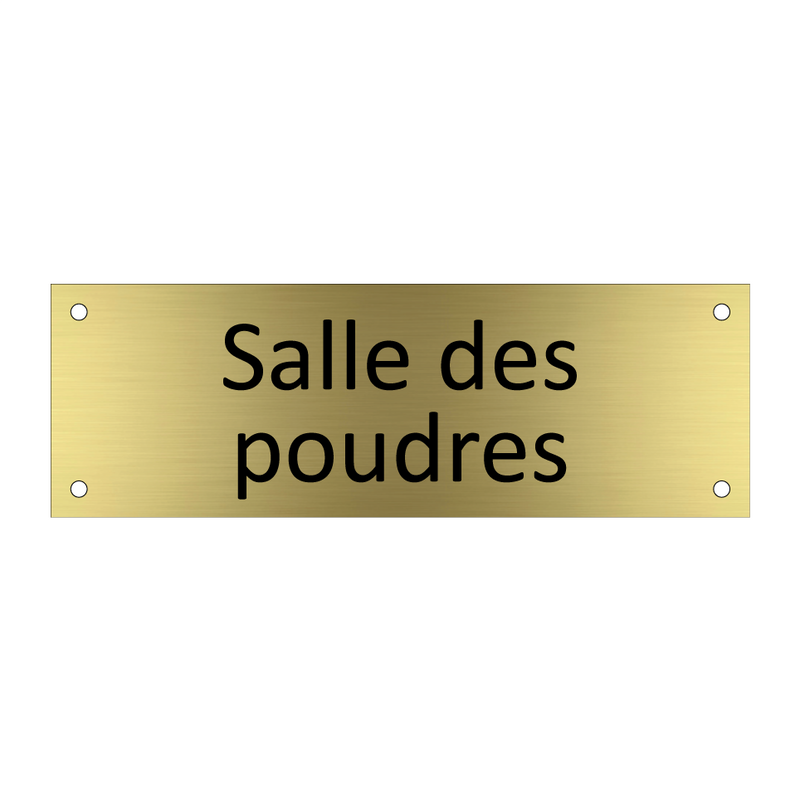 Salle des poudres