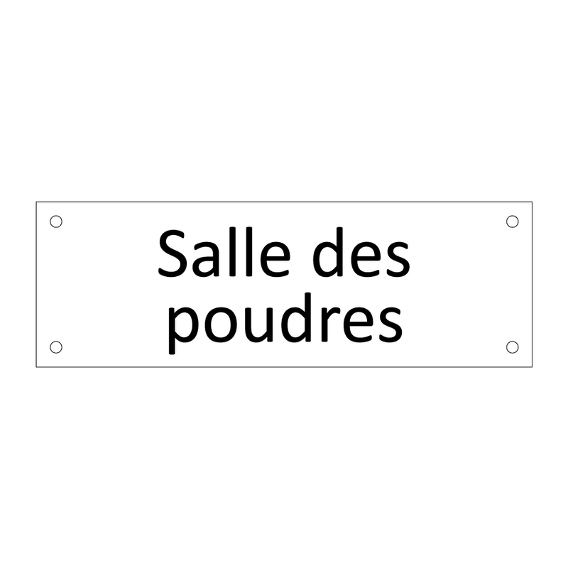 Salle des poudres