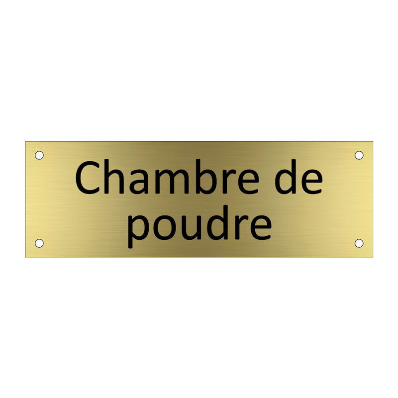 Chambre de poudre