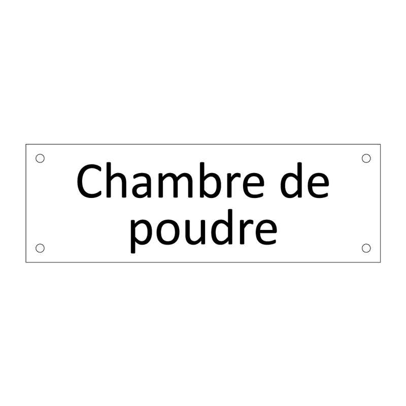 Chambre de poudre