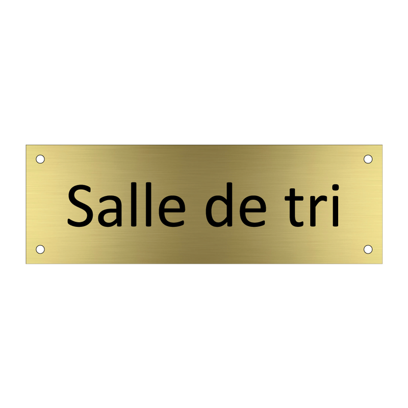 Salle de tri