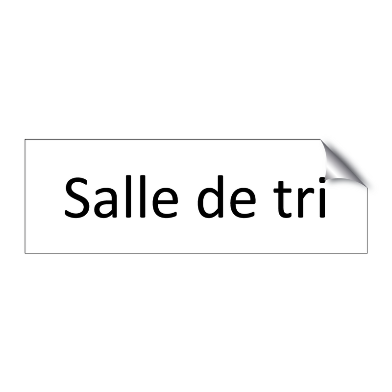 Salle de tri