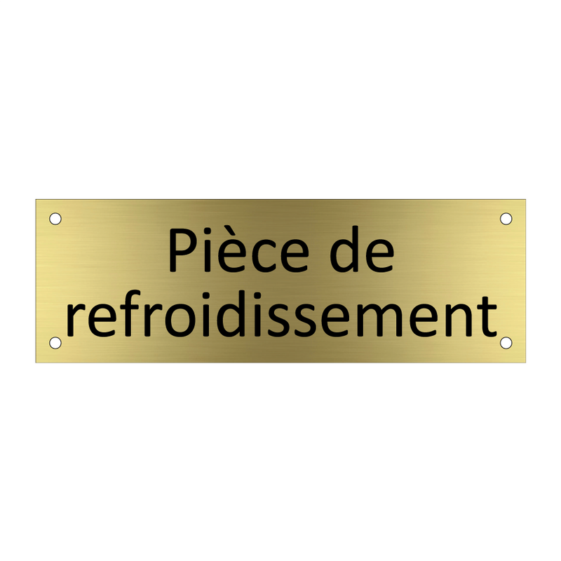 Pièce de refroidissement