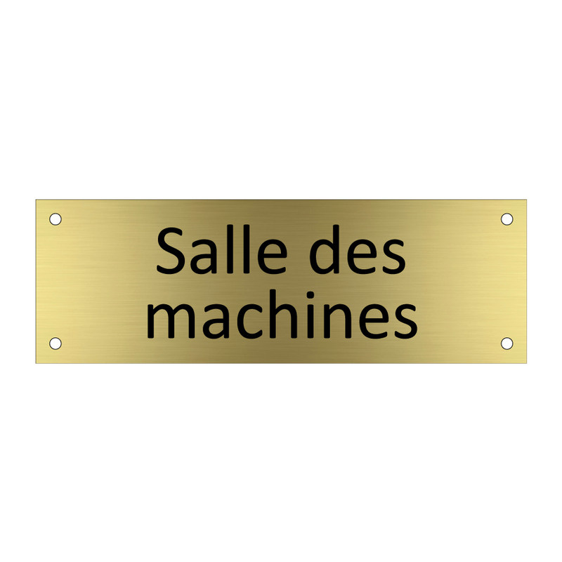 Salle des machines