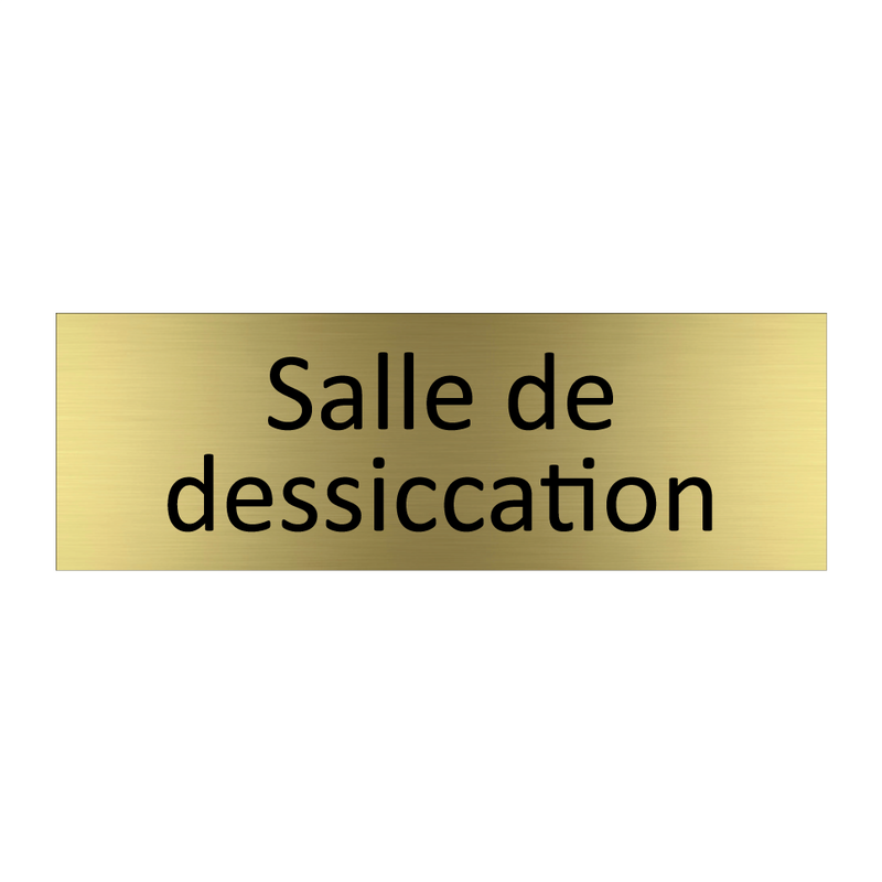 Salle de dessiccation