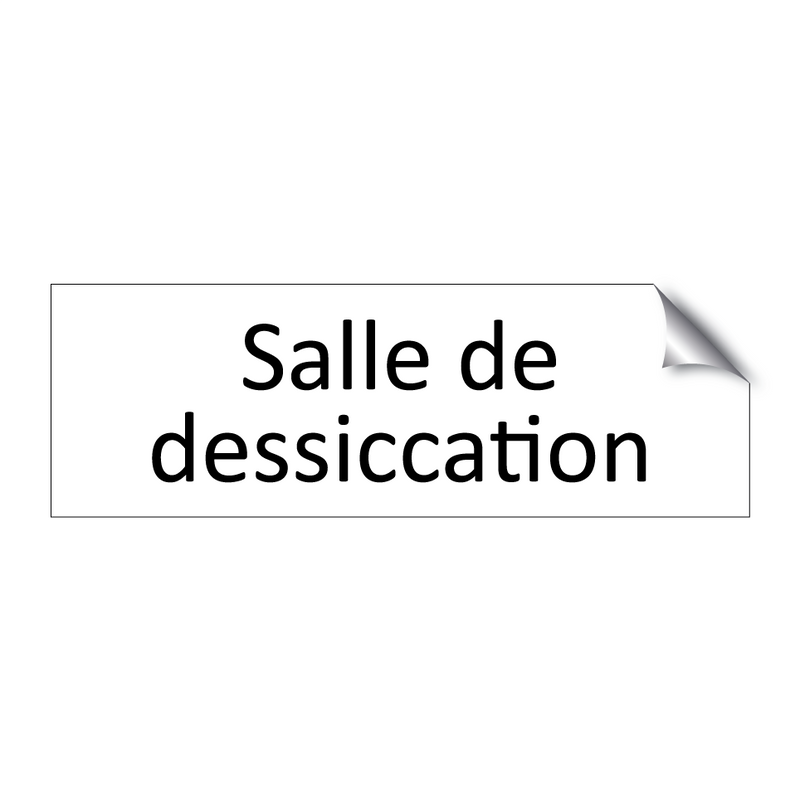 Salle de dessiccation