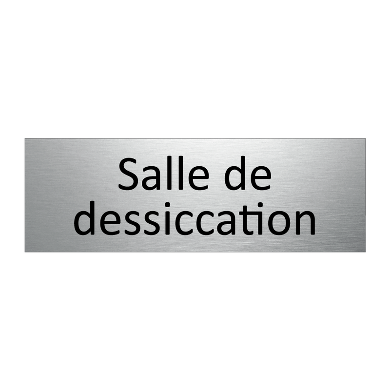 Salle de dessiccation