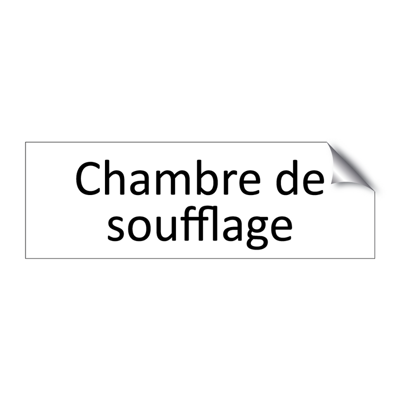 Chambre de soufflage