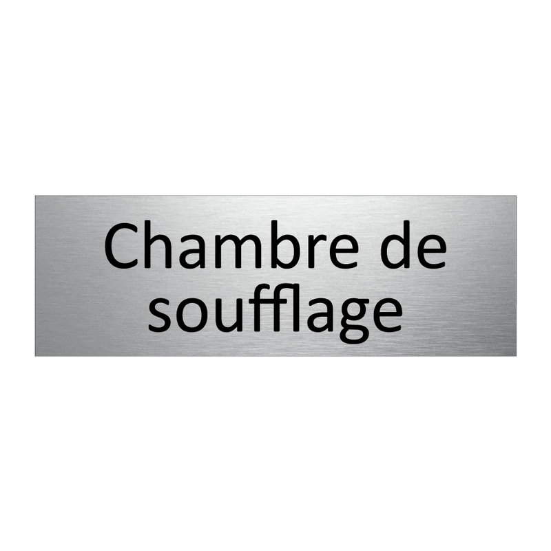 Chambre de soufflage