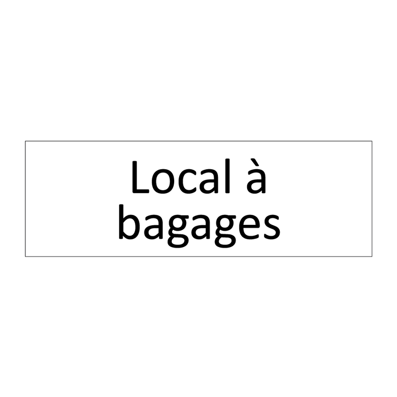 Local à bagages