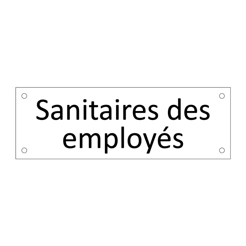 Sanitaires des employés