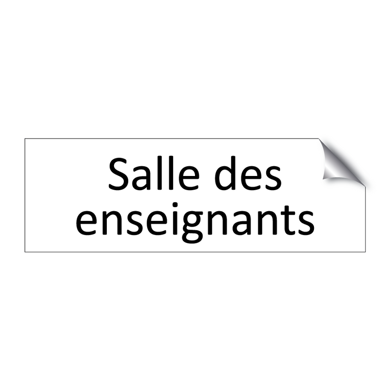 Salle des enseignants