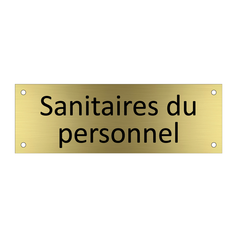 Sanitaires du personnel