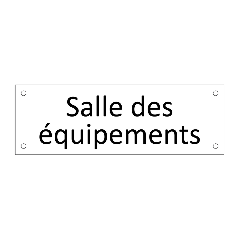 Salle des équipements