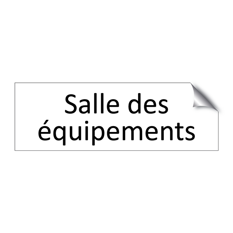 Salle des équipements