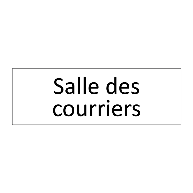 Salle des courriers