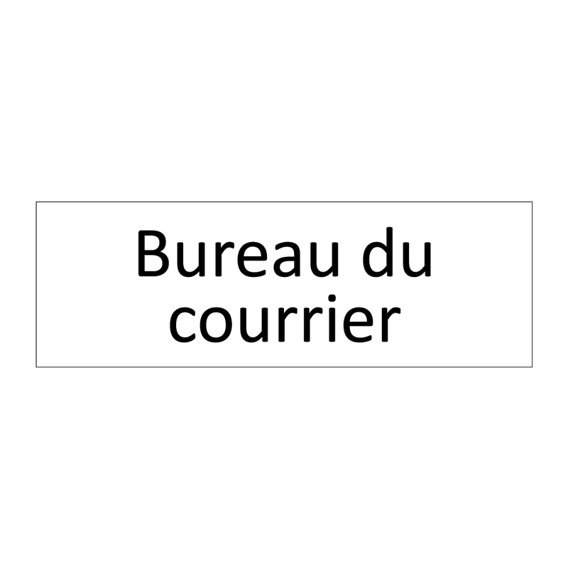 Bureau du courrier