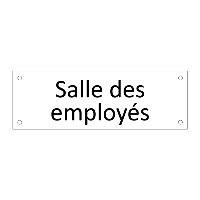 Salle des employés