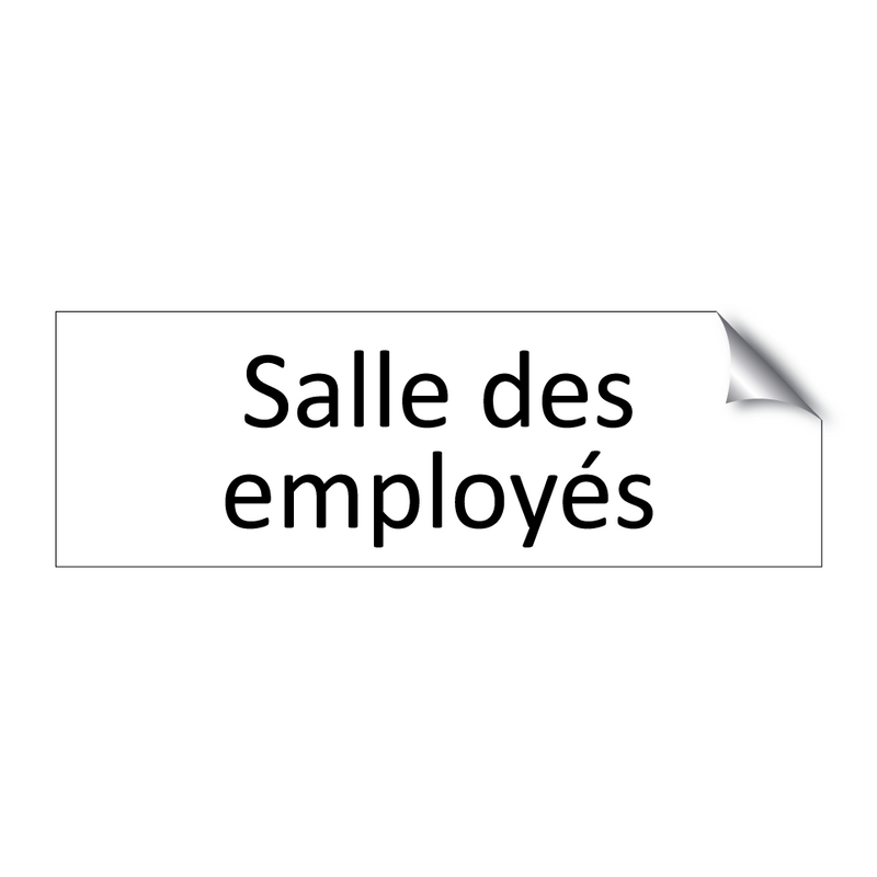 Salle des employés