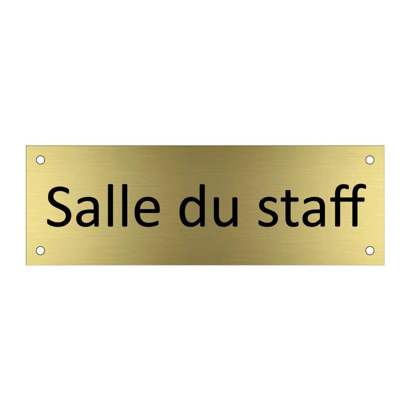 Salle du staff