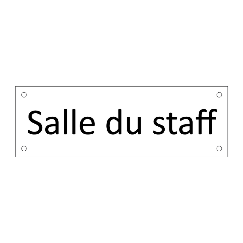 Salle du staff