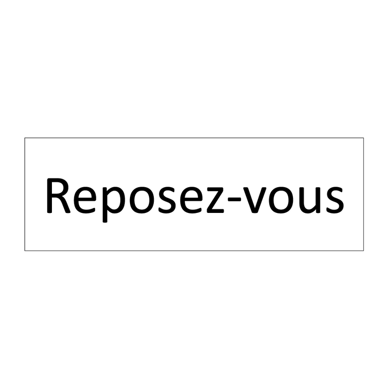 Reposez-vous & Reposez-vous & Reposez-vous & Reposez-vous & Reposez-vous & Reposez-vous