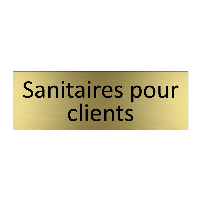 Sanitaires pour clients