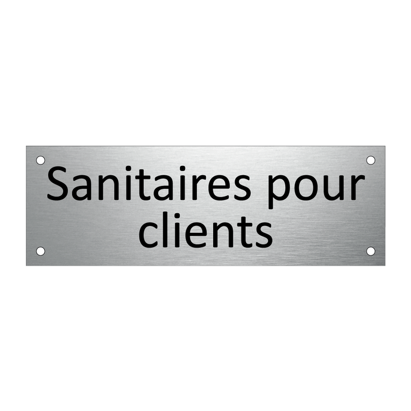 Sanitaires pour clients