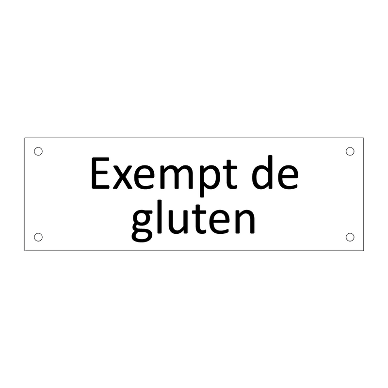 Exempt de gluten