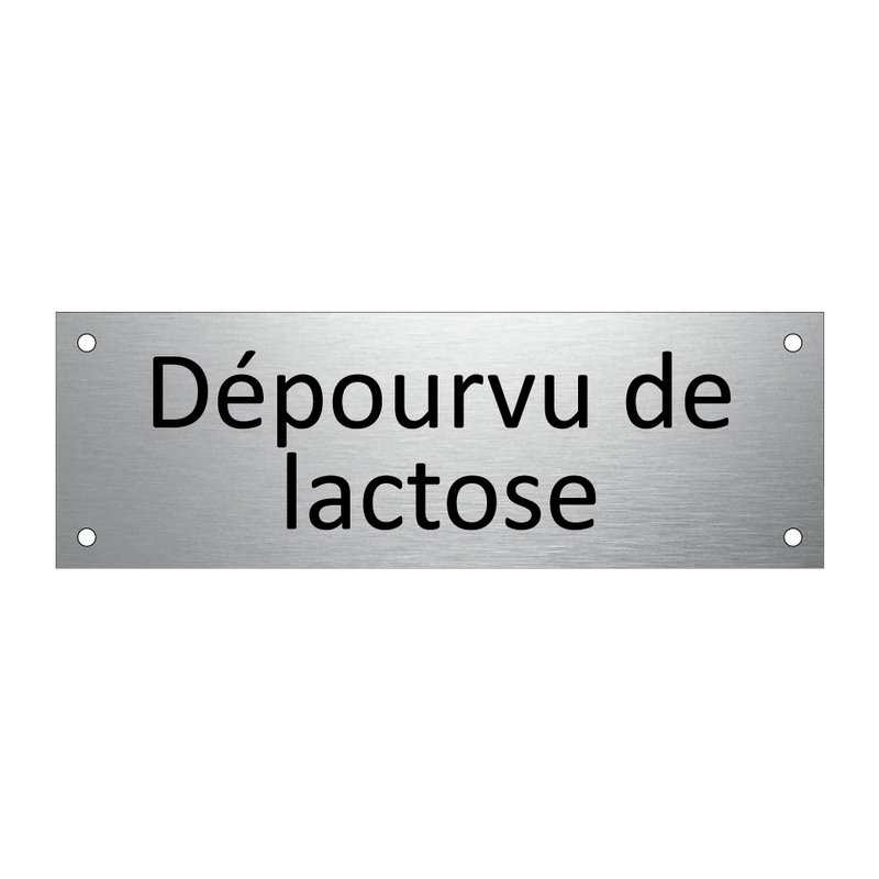 Dépourvu de lactose