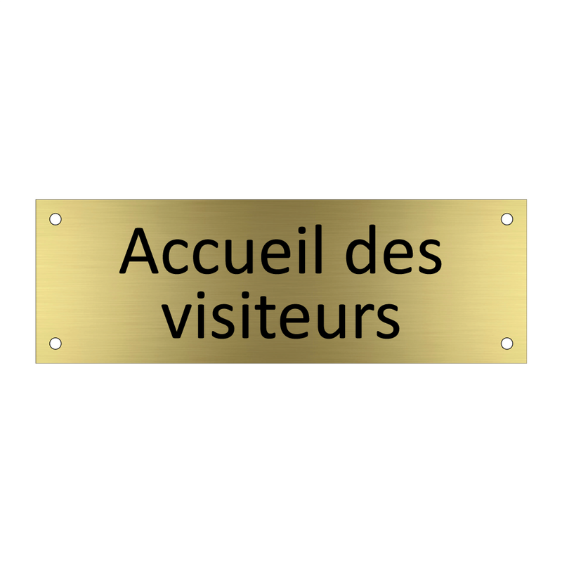 Accueil des visiteurs