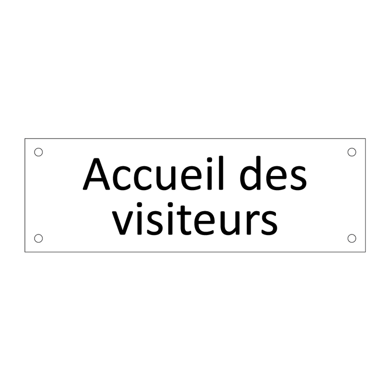 Accueil des visiteurs