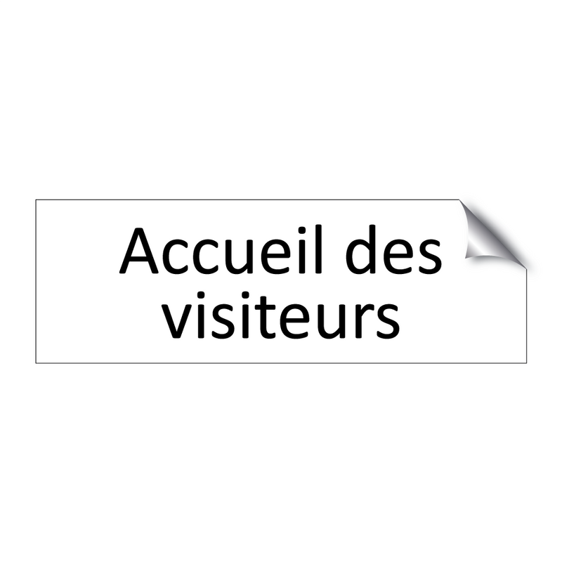 Accueil des visiteurs