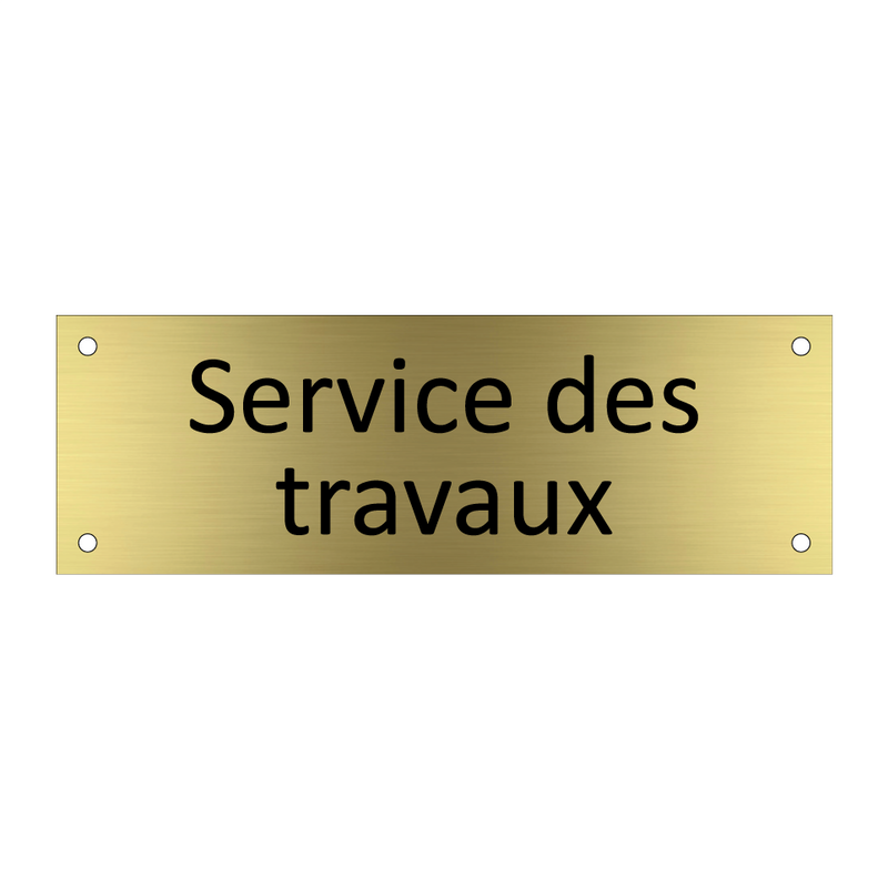 Service des travaux