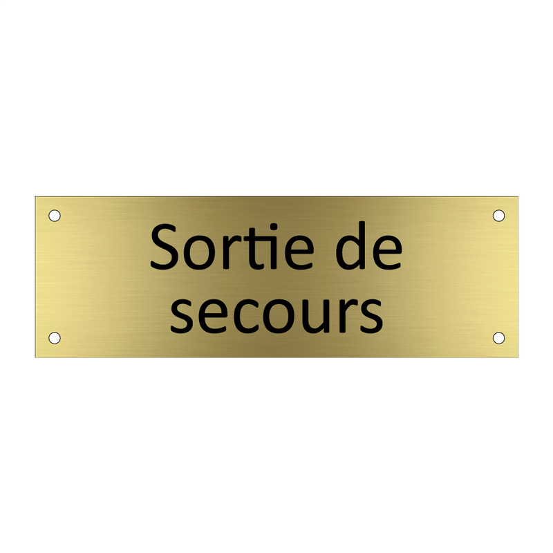 Sortie de secours