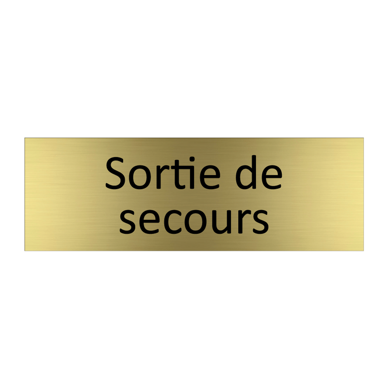 Sortie de secours