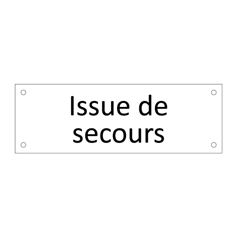 Issue de secours