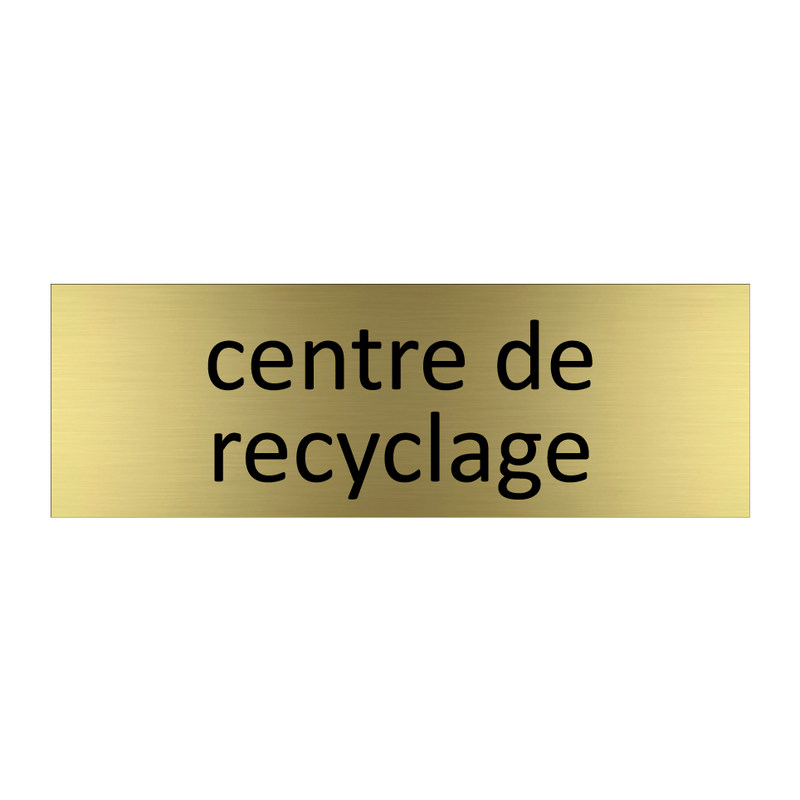 centre de recyclage