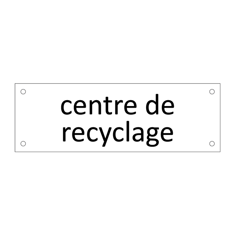 centre de recyclage