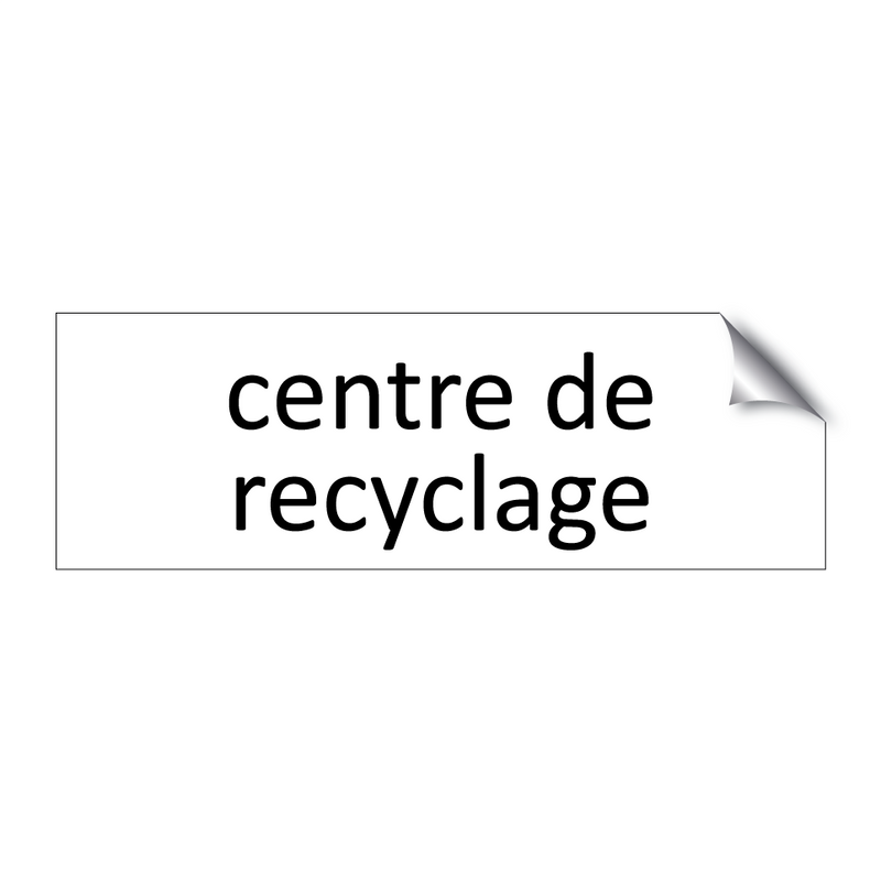 centre de recyclage