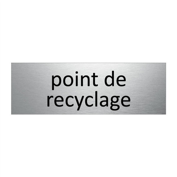 point de recyclage